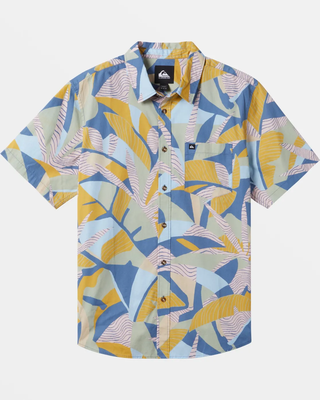 Quiksilver Shirts & Polos>Apero Classic Short Sleeve Shirt CORONETBLUEAPEROORGACLASS
