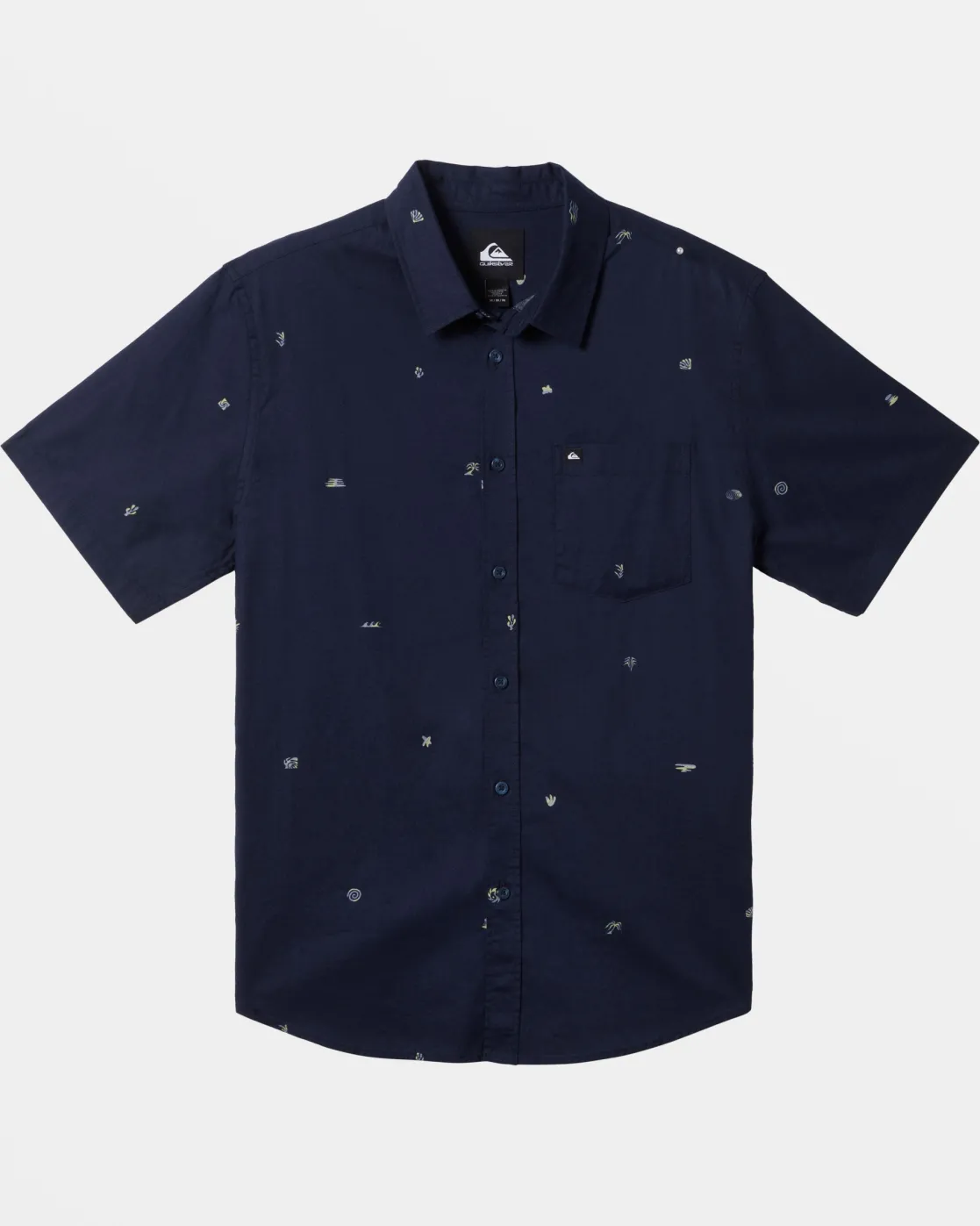 Quiksilver Shirts & Polos>Apero Classic Short Sleeve Shirt DARKNAVYAPEROCLASSS