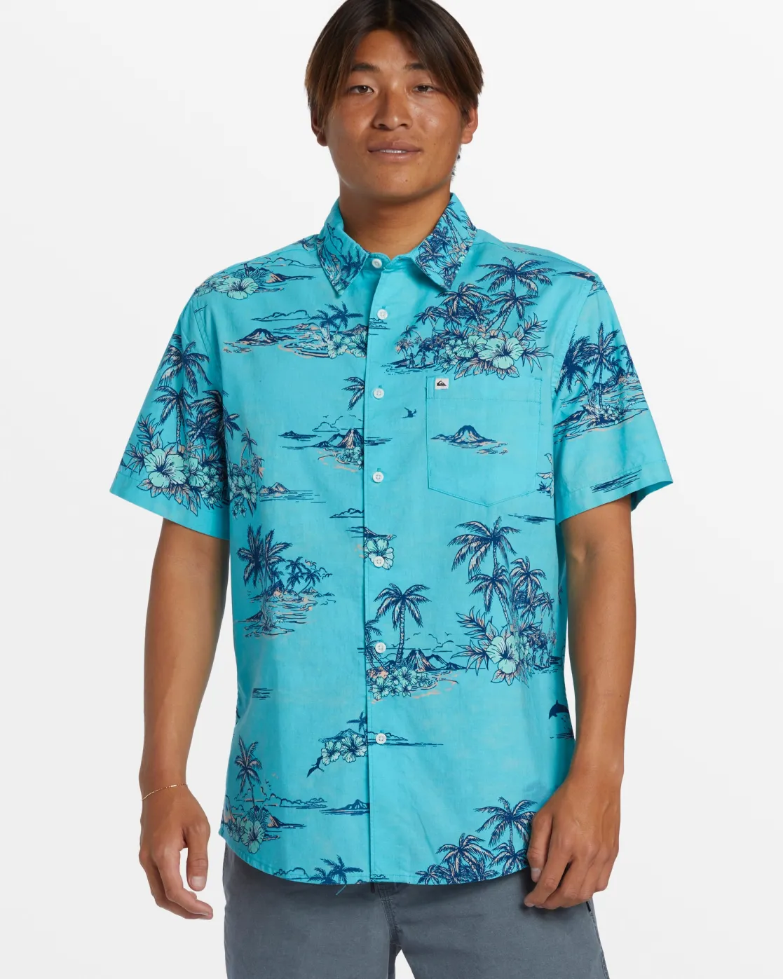 Quiksilver Shirts & Polos>Apero Classic Short Sleeve Shirt - CAPRIAPEROCLASSS