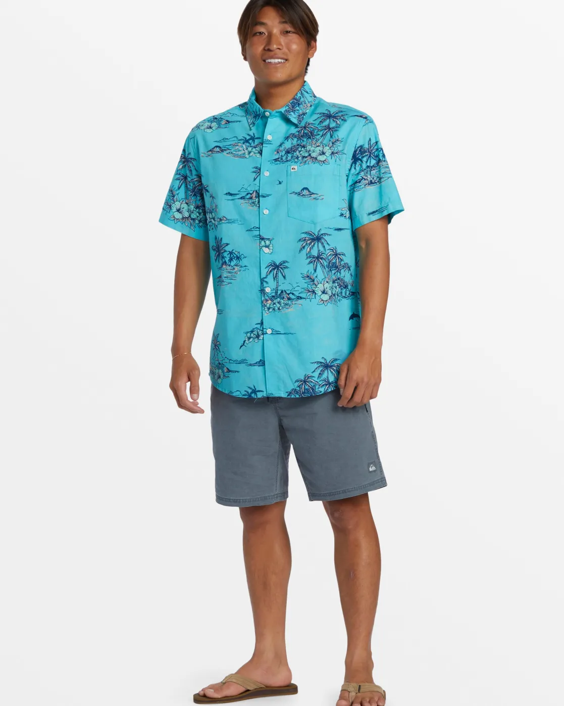 Quiksilver Shirts & Polos>Apero Classic Short Sleeve Shirt - CAPRIAPEROCLASSS