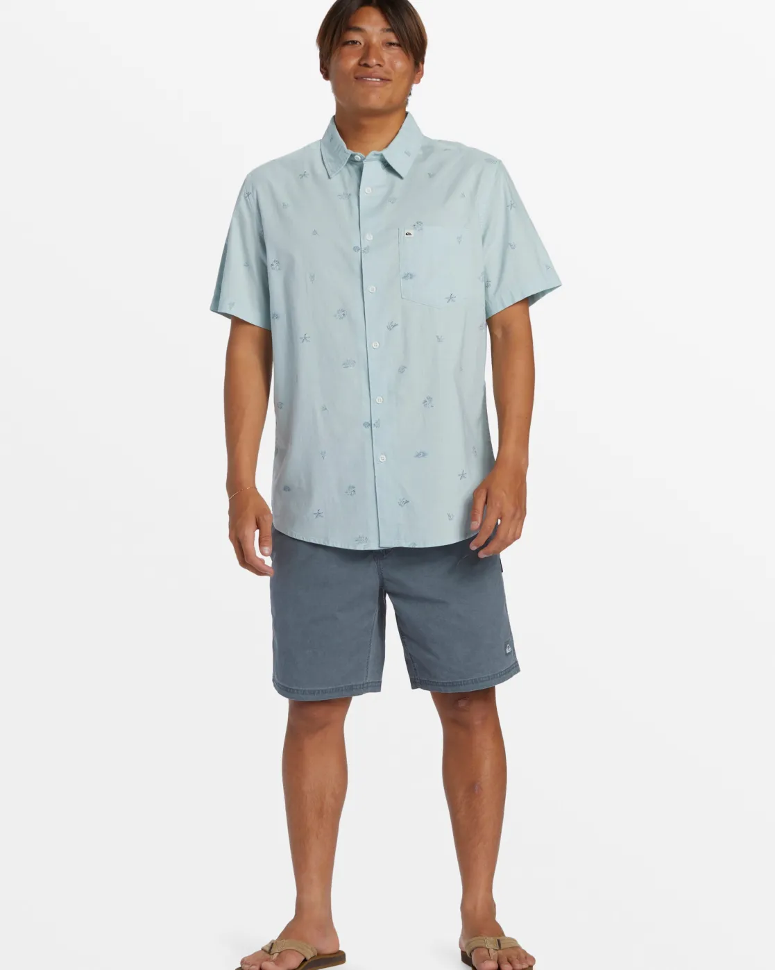 Quiksilver Shirts & Polos>Apero Classic Short Sleeve Shirt - WINTERSKYAPEROCLASSS