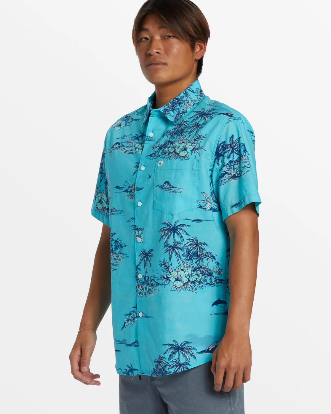 Quiksilver Shirts & Polos>Apero Classic Short Sleeve Shirt - CAPRIAPEROCLASSS
