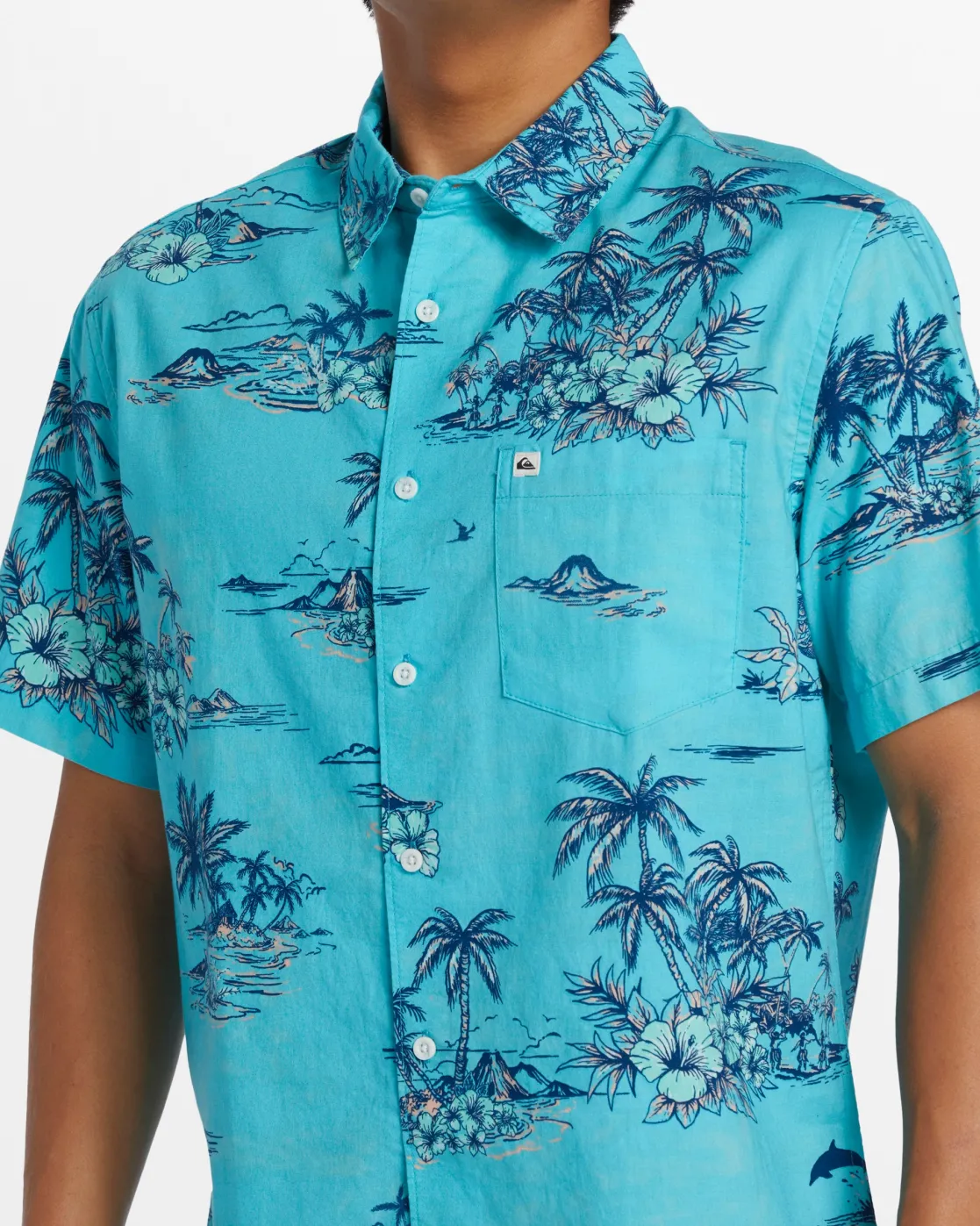 Quiksilver Shirts & Polos>Apero Classic Short Sleeve Shirt - CAPRIAPEROCLASSS