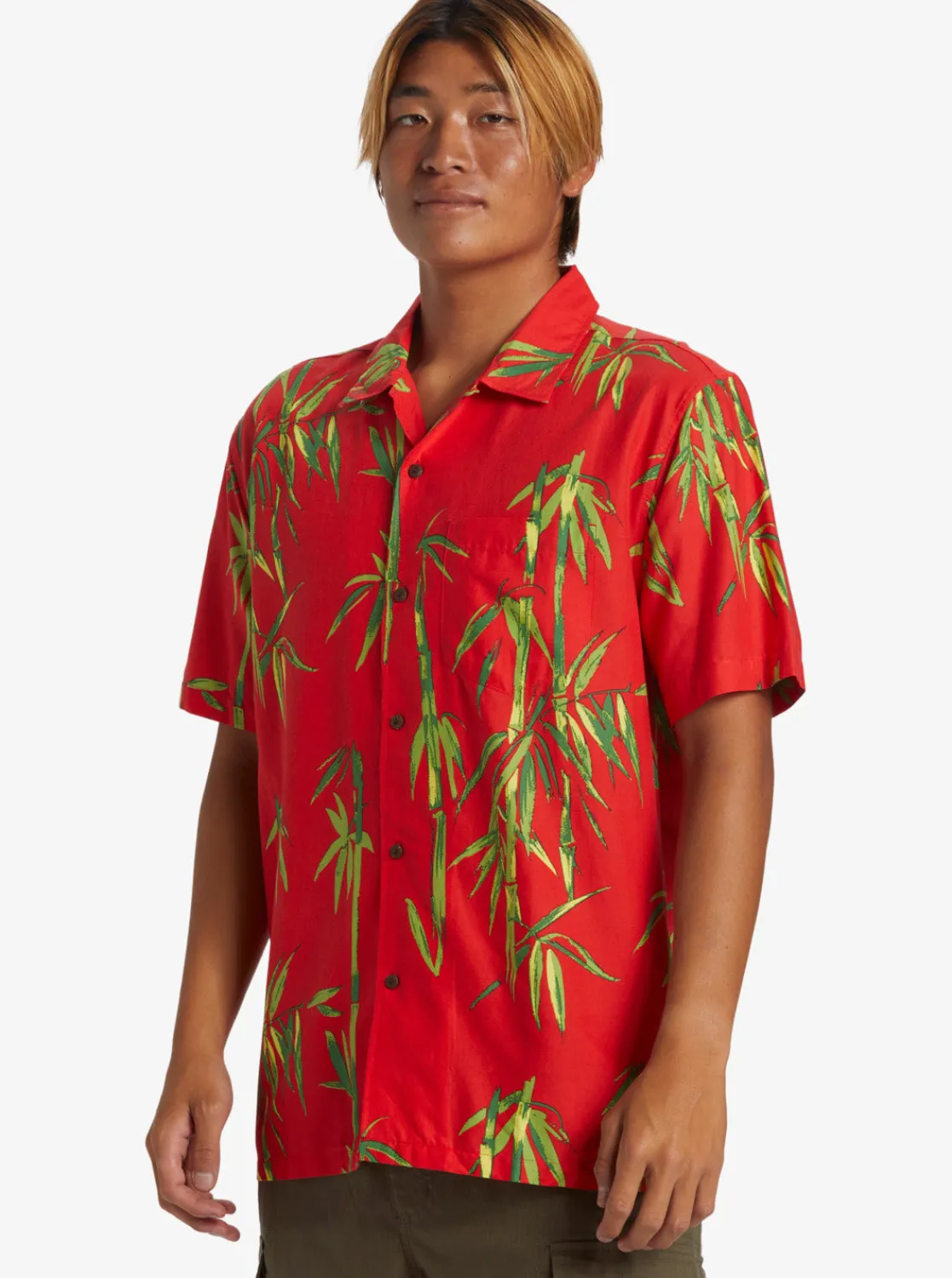 Quiksilver Shirts & Polos>Bamboo DNA Island Short Sleeve Shirt SALSADNAAOPBETTERSS