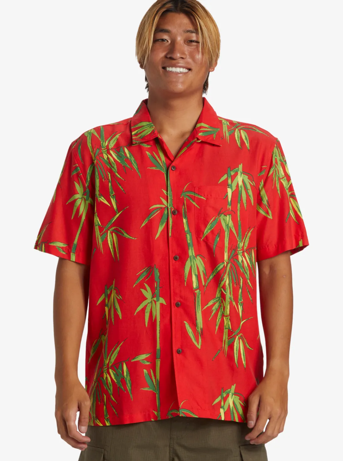 Quiksilver Shirts & Polos>Bamboo DNA Island Short Sleeve Shirt SALSADNAAOPBETTERSS