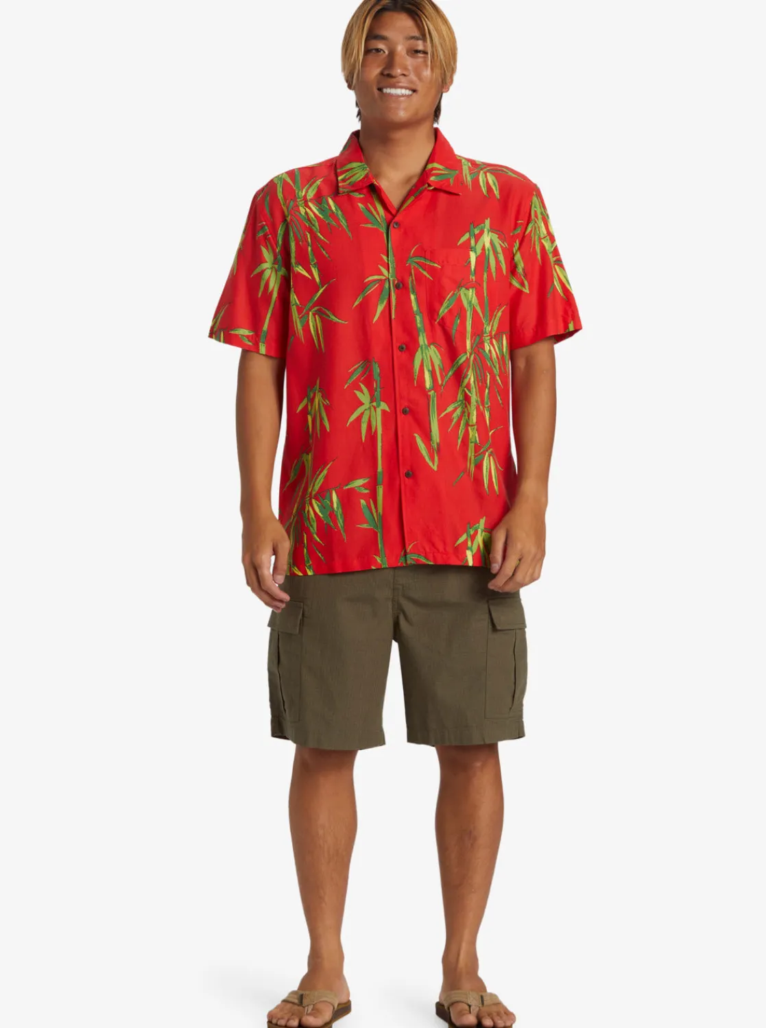 Quiksilver Shirts & Polos>Bamboo DNA Island Short Sleeve Shirt SALSADNAAOPBETTERSS
