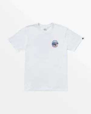 Quiksilver Tees>Barreling Abe T-Shirt WHITE
