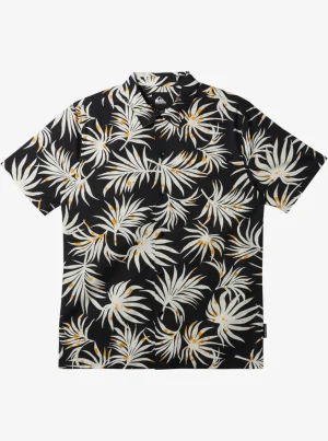 Quiksilver Shirts & Polos>Beach Club Casual Short Sleeve Shirt BLACKAOPBETTERSS