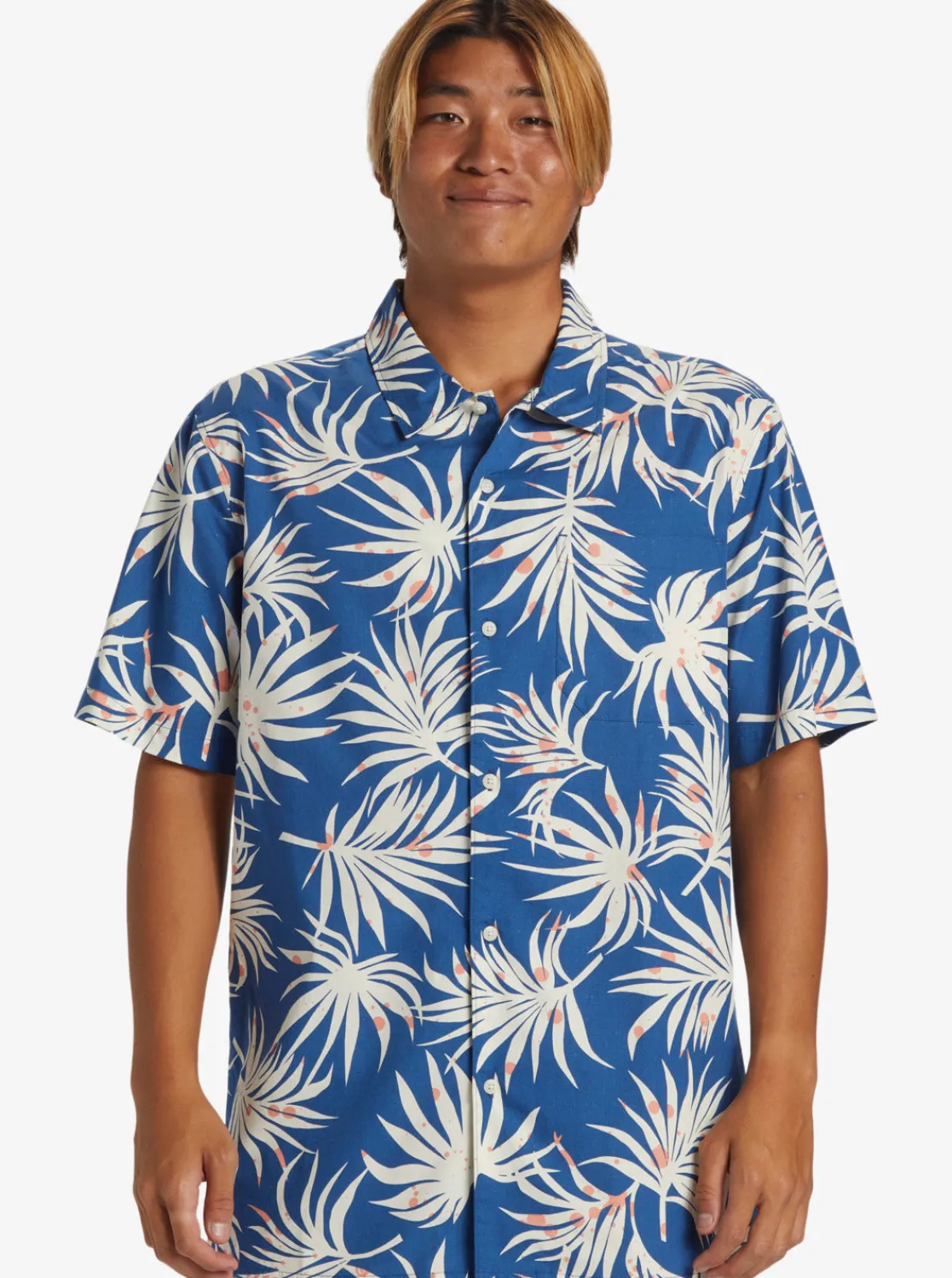 Quiksilver Shirts & Polos>Beach Club Casual Short Sleeve Shirt MONACOBLUEAOPBETTERSS