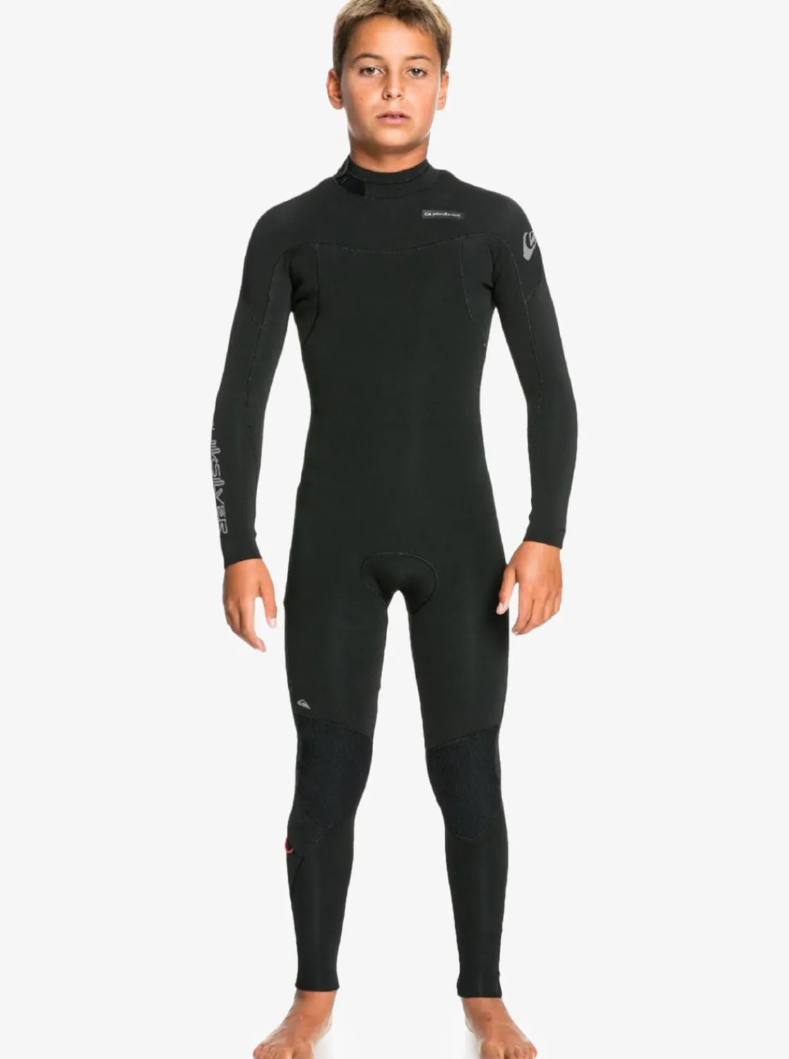 Quiksilver Wetsuits>Boys 8-16 4/3 Everyday Sessions Back-Zip Wetsuit BLACK