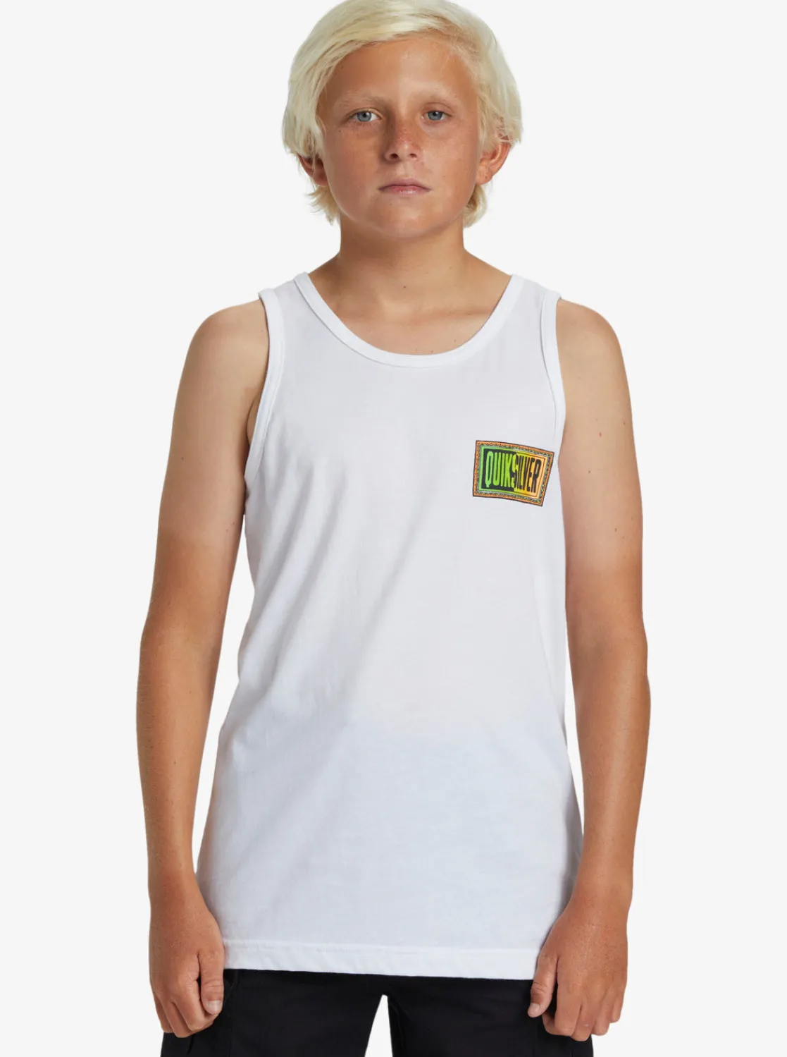 Quiksilver Tees>Boys 8-16 Day Tripper Tank Top WHITE