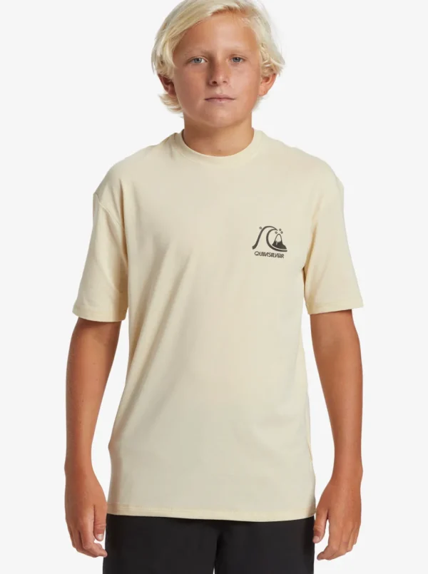 Quiksilver Rashguards>Boys 8-16 DNA Surf Tee - OYSTERWHITE