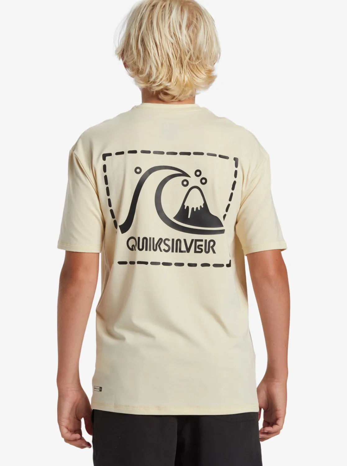 Quiksilver Rashguards>Boys 8-16 DNA Surf Tee - OYSTERWHITE