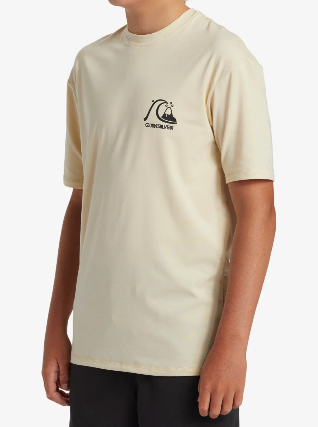 Quiksilver Rashguards>Boys 8-16 DNA Surf Tee - OYSTERWHITE