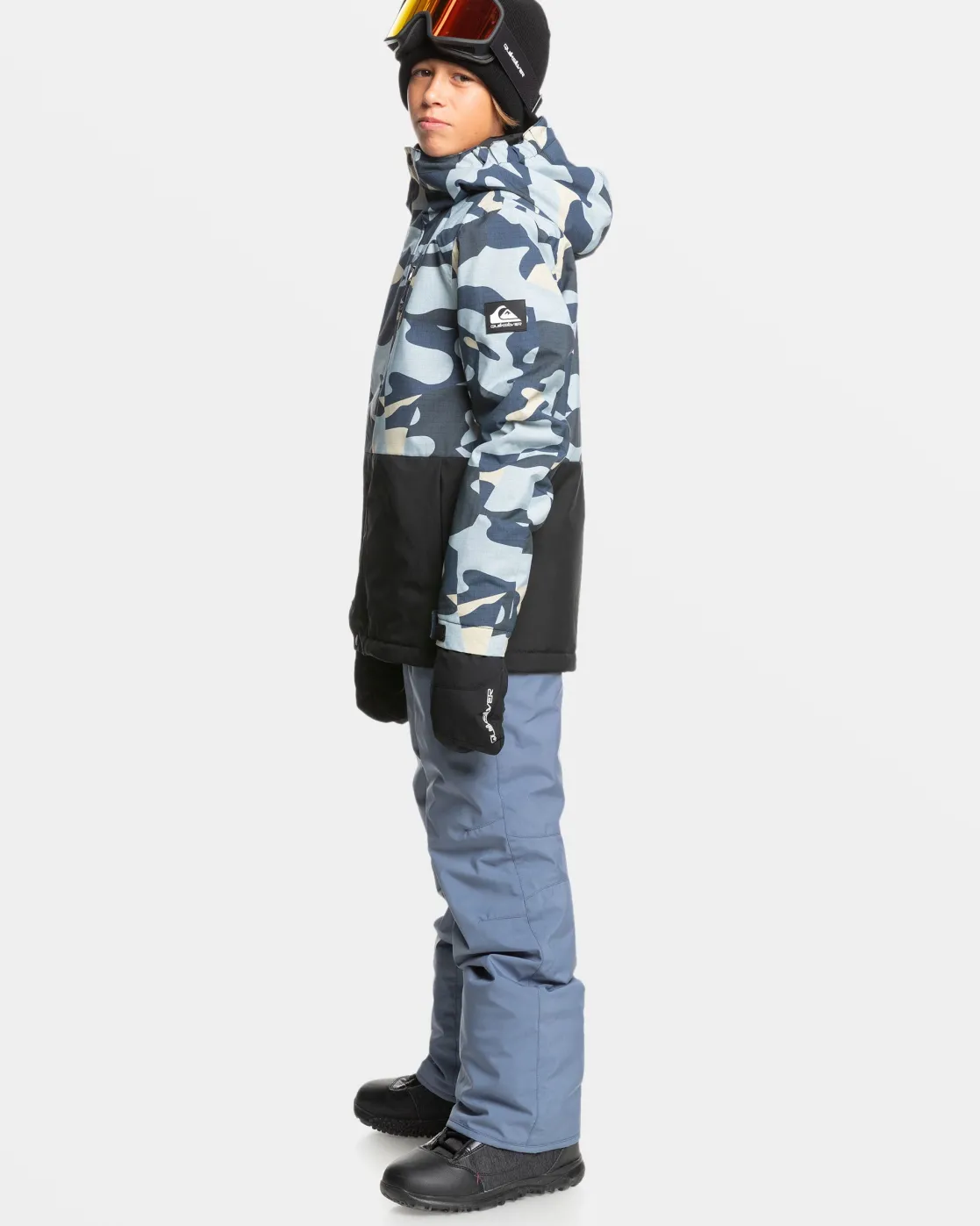 Quiksilver Snow Pants>Boys 8-16 Estate Snow Pants FLINTSTONE