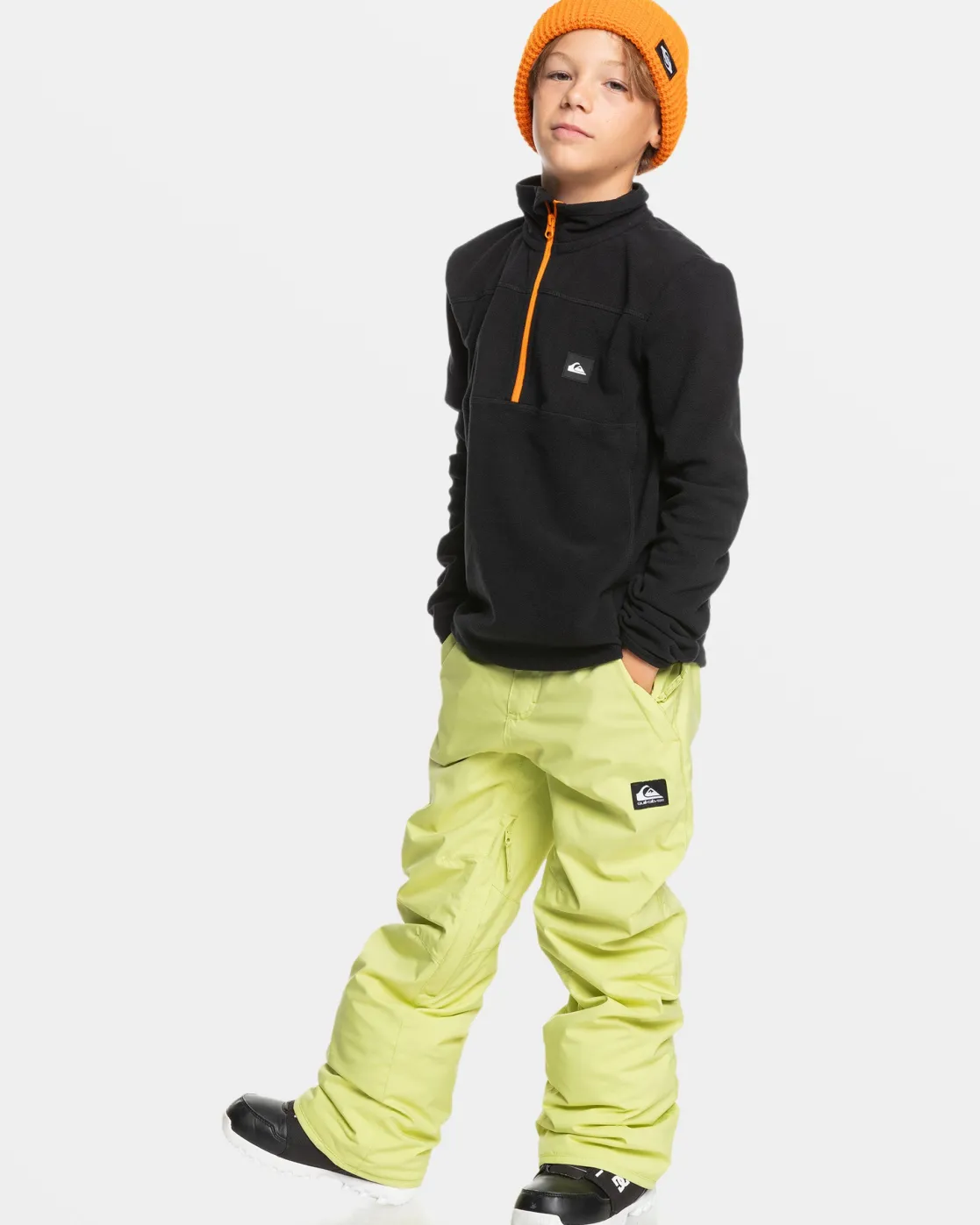 Quiksilver Snow Pants>Boys 8-16 Estate Snow Pants CELERYGREEN
