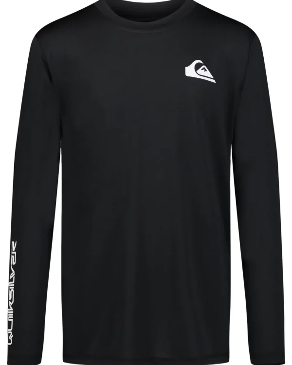 Quiksilver Rashguards | Boys Gifts>Boys 8-16 Everyday Long Sleeve Surf Tee Black