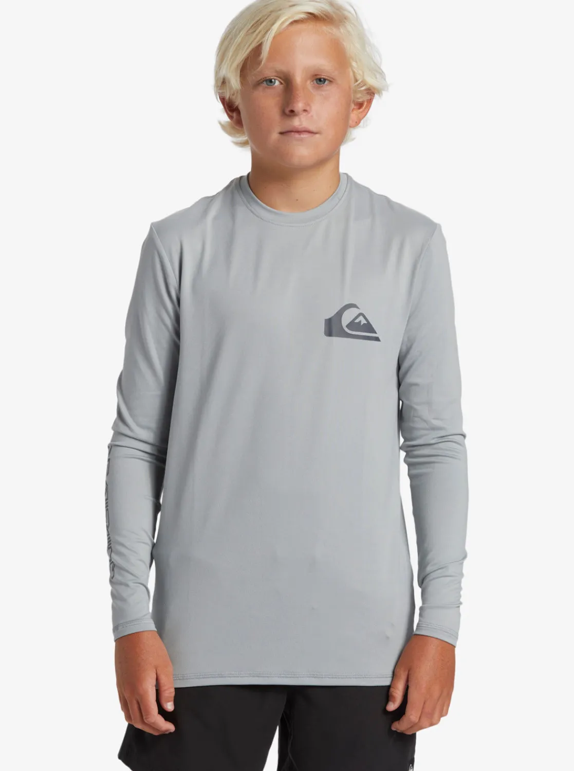 Quiksilver Rashguards>Boys 8-16 Everyday Long Sleeve Surf Tee QUARRY