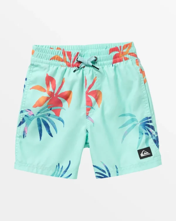Quiksilver Boardshorts>Boys 2-7 Everyday Mix Volley 12" Swim Trunks LIMPETSHELL