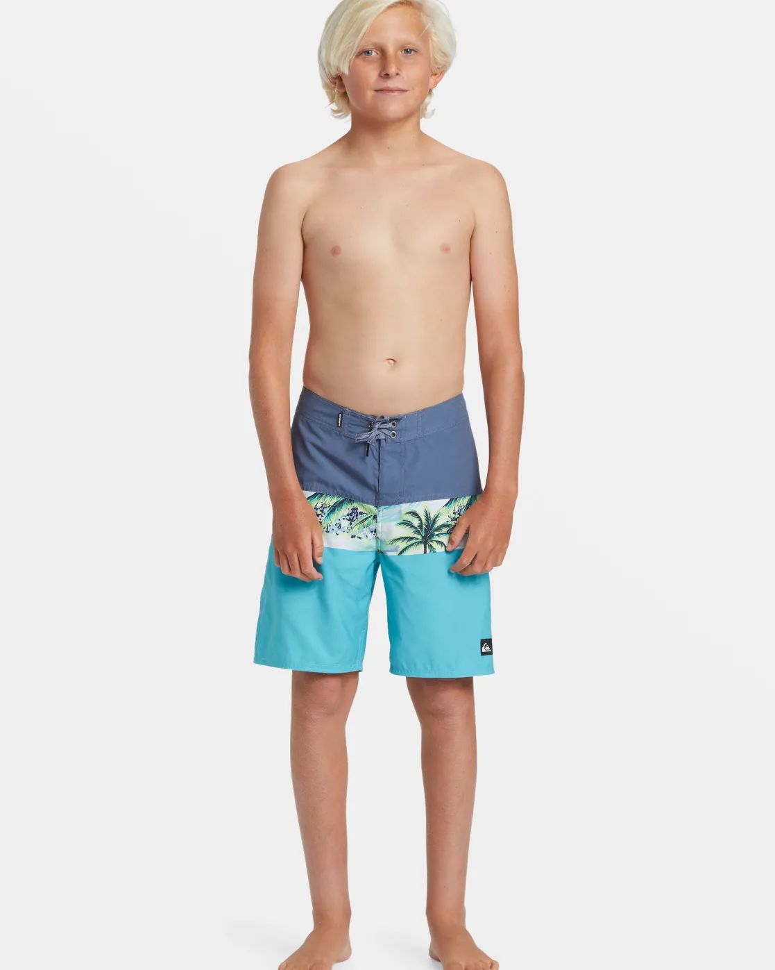 Quiksilver Boardshorts>Boys 8-16 Everyday Panel 17" Boardshorts MAUIBLUE