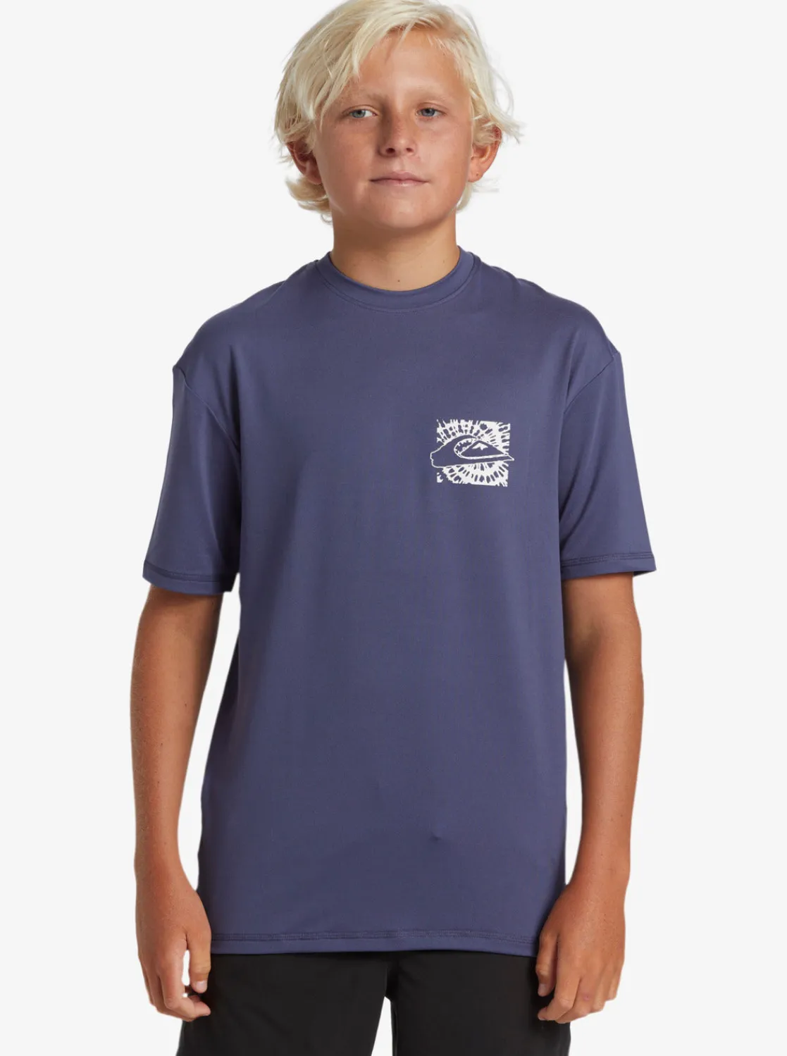 Quiksilver Rashguards>Boys 8-16 Everyday Short Sleeve Surf Tee CROWNBLUE