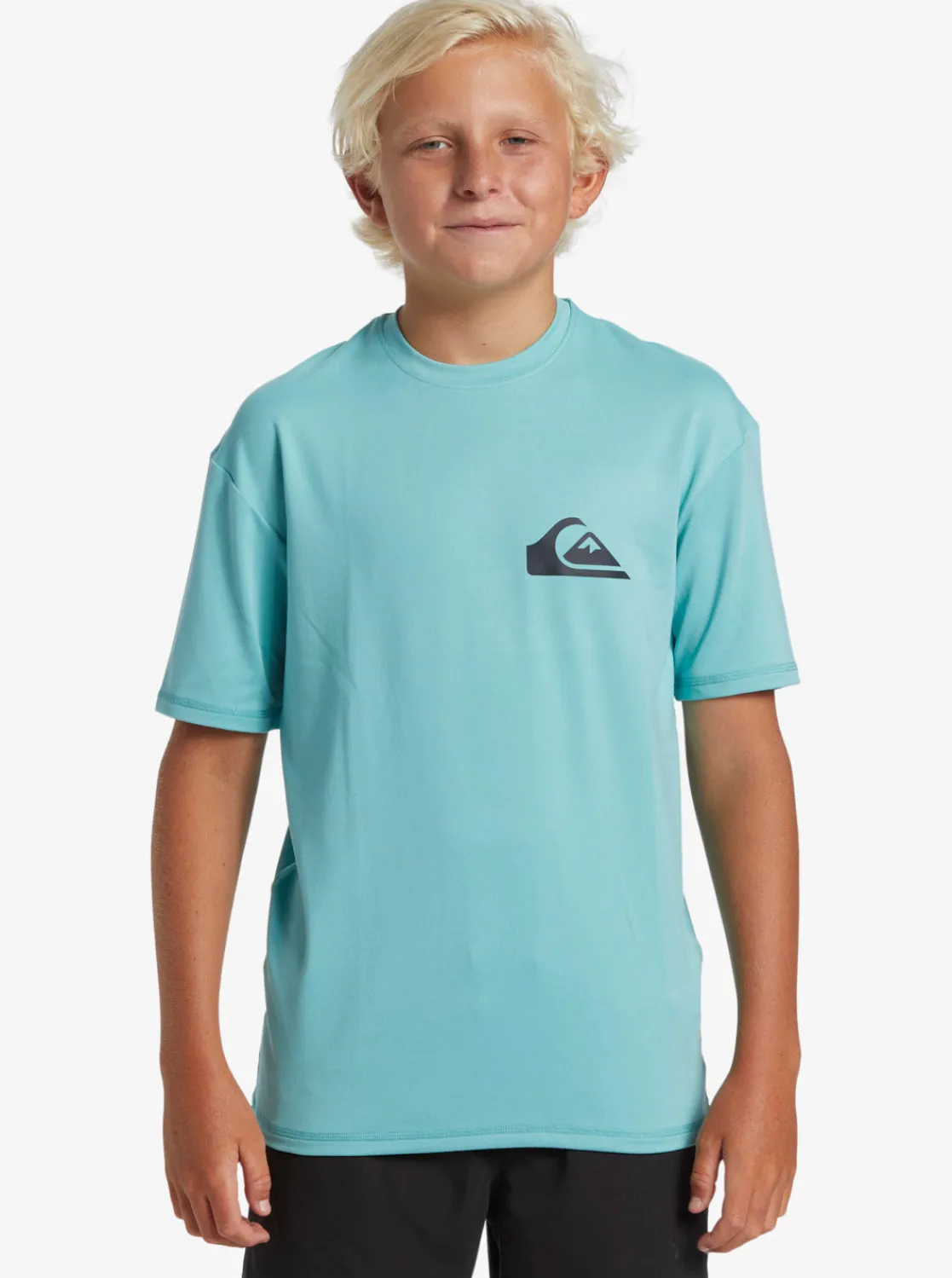 Quiksilver Rashguards>Boys 8-16 Everyday Short Sleeve Surf Tee MARINEBLUE