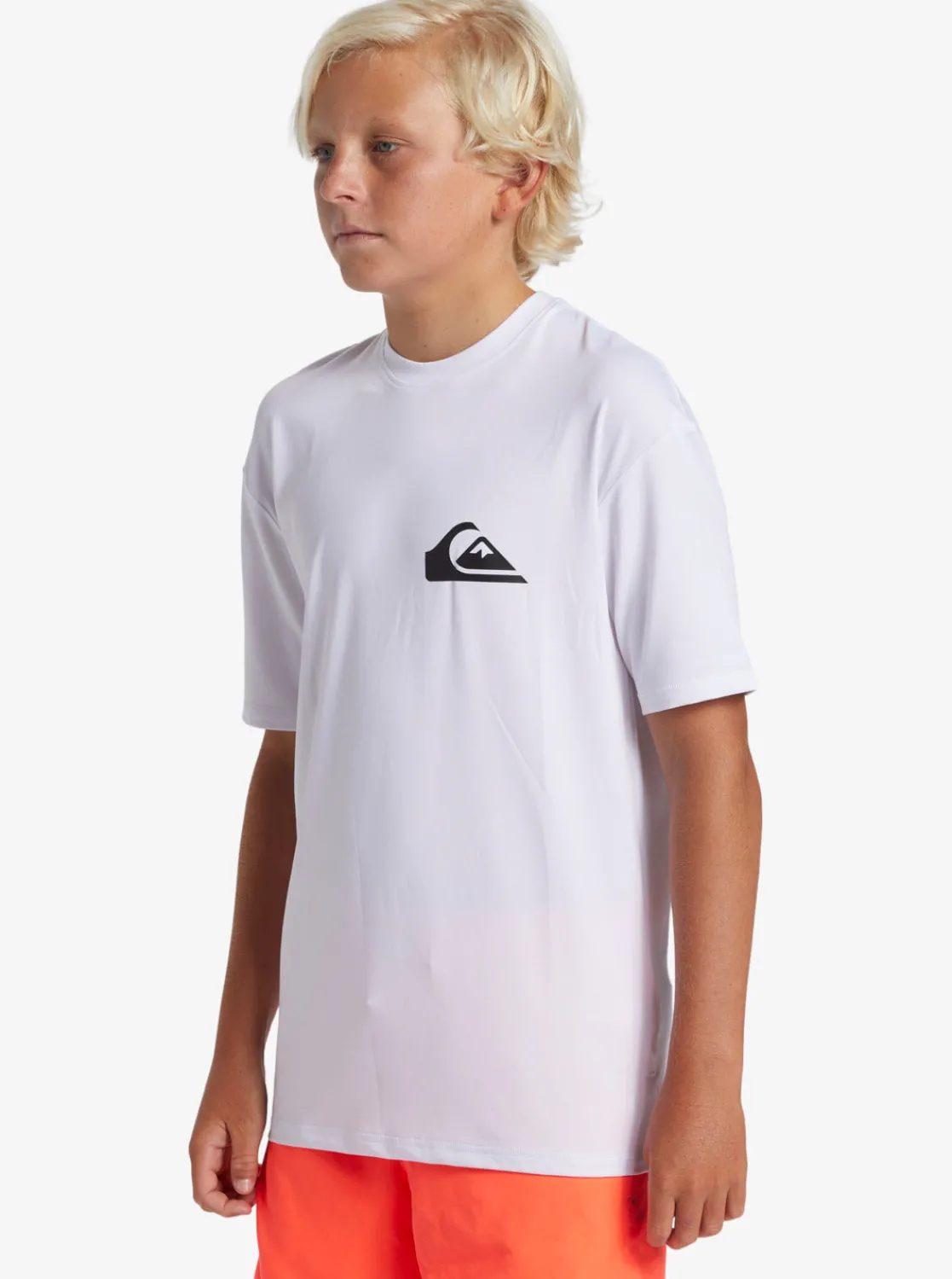 Quiksilver Rashguards>Boys 8-16 Everyday Short Sleeve Surf Tee WHITE