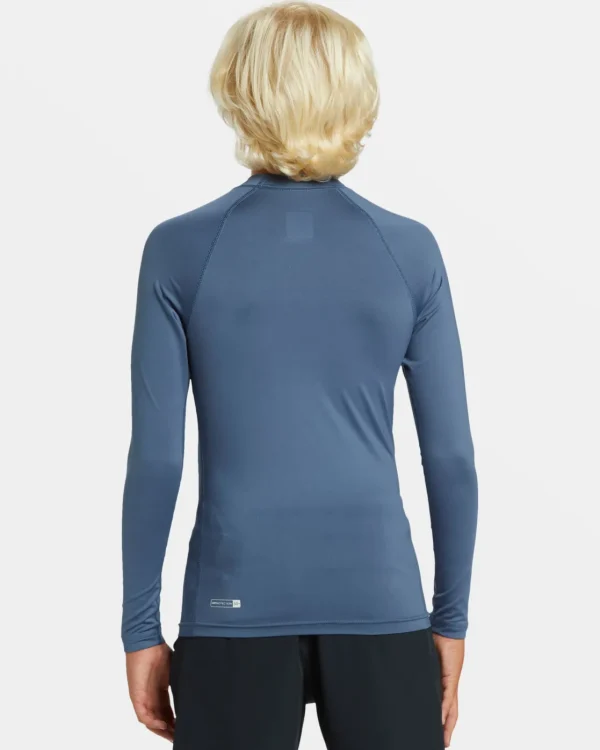 Quiksilver Rashguards | Boys Gifts>Boys 8-16 Everyday UPF 50 Long Sleeve Rashguard VINTAGEINDIGO