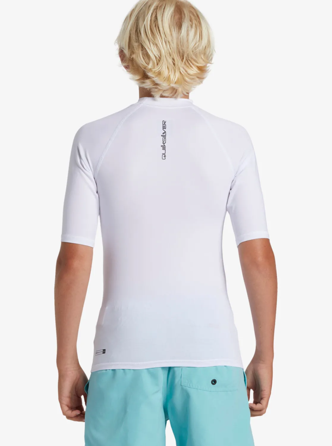 Quiksilver Rashguards | Boys Gifts>Boys 8-16 Everyday UPF 50 Short Sleeve Rashguard WHITE
