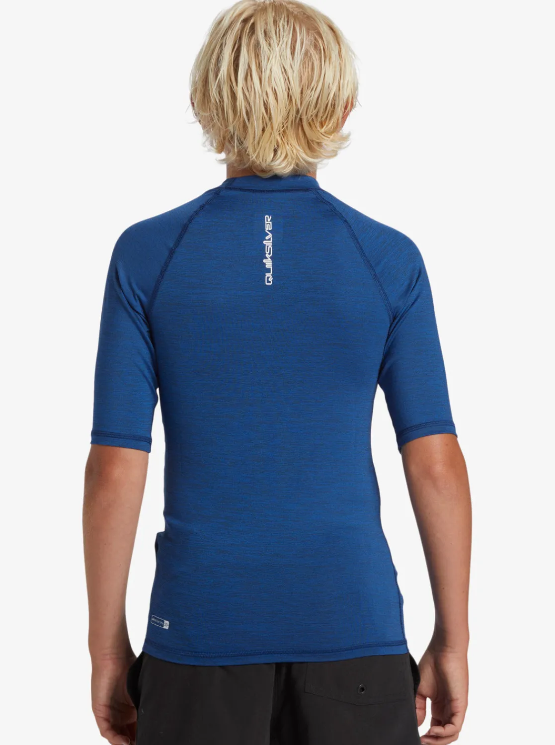 Quiksilver Rashguards>Boys 8-16 Everyday UPF 50 Short Sleeve Rashguard MONACOBLUEHEATHER