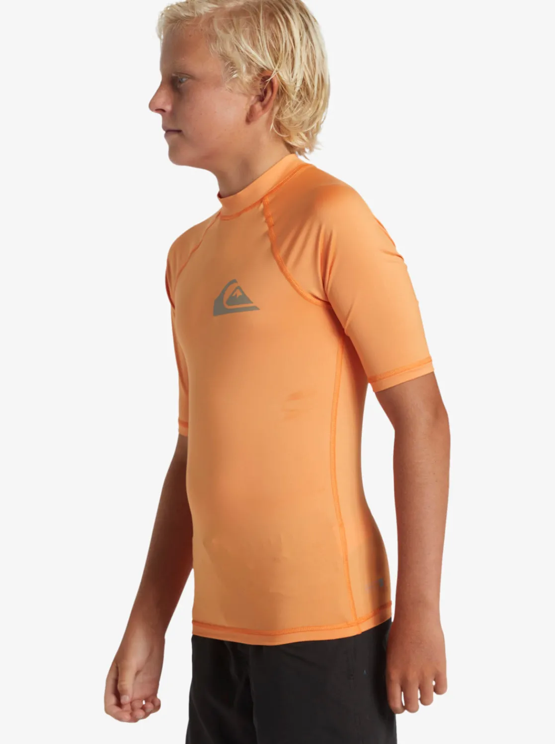Quiksilver Rashguards>Boys 8-16 Everyday UPF 50 Short Sleeve Rashguard TANGERINE