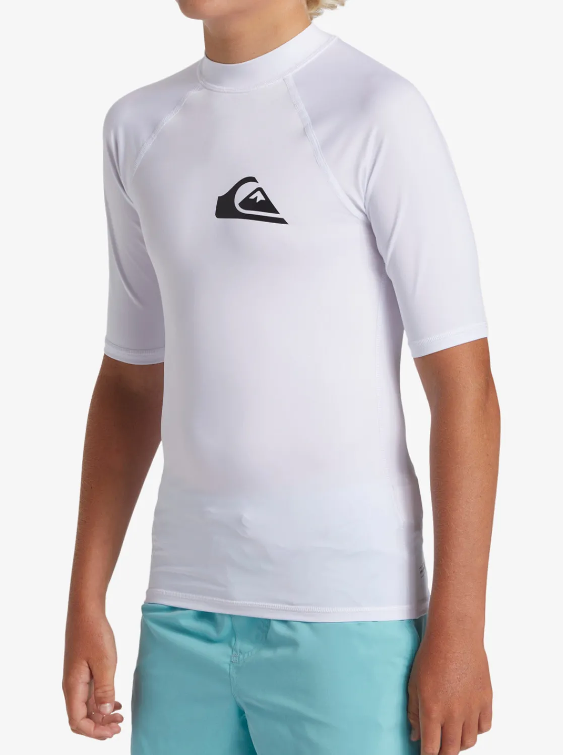 Quiksilver Rashguards | Boys Gifts>Boys 8-16 Everyday UPF 50 Short Sleeve Rashguard WHITE