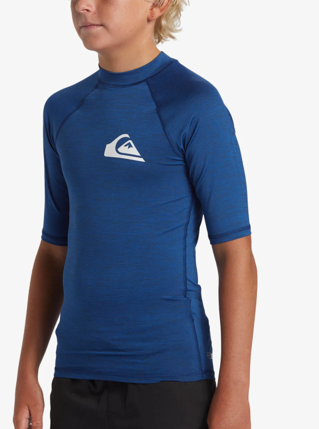 Quiksilver Rashguards>Boys 8-16 Everyday UPF 50 Short Sleeve Rashguard MONACOBLUEHEATHER