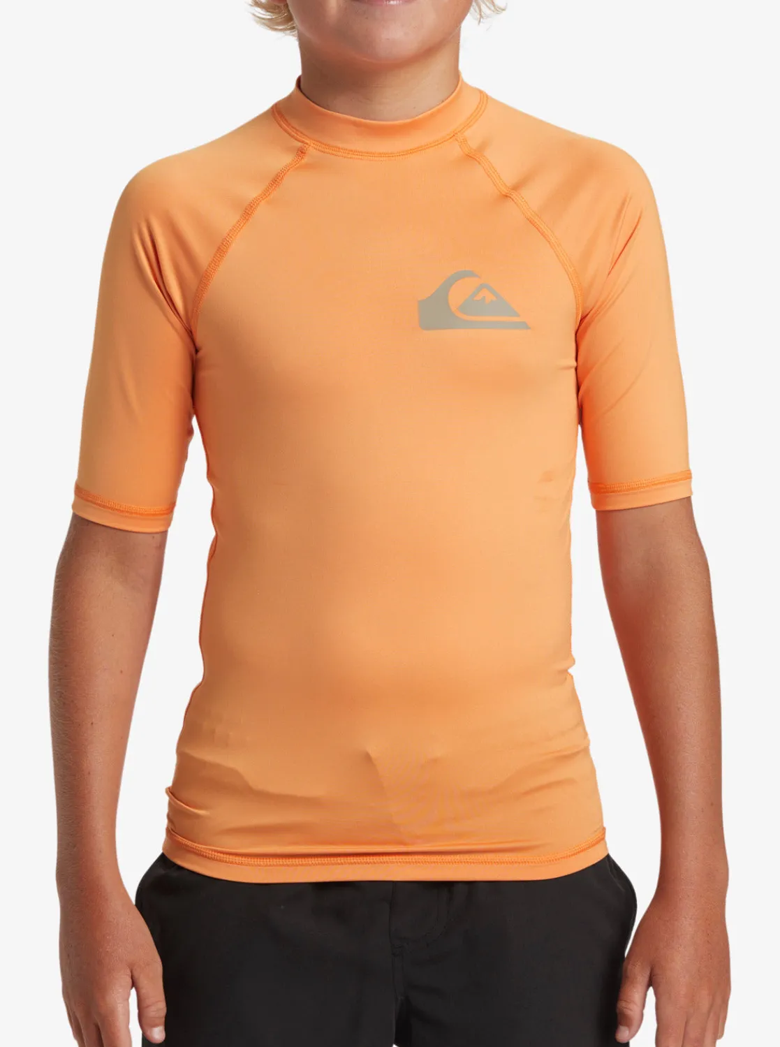 Quiksilver Rashguards>Boys 8-16 Everyday UPF 50 Short Sleeve Rashguard TANGERINE
