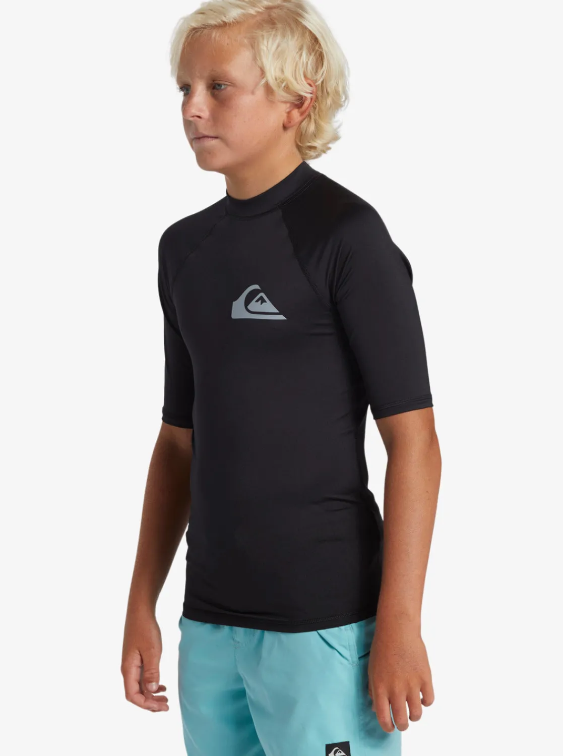 Quiksilver Rashguards | Boys Gifts>Boys 8-16 Everyday UPF 50 Short Sleeve Rashguard BLACK