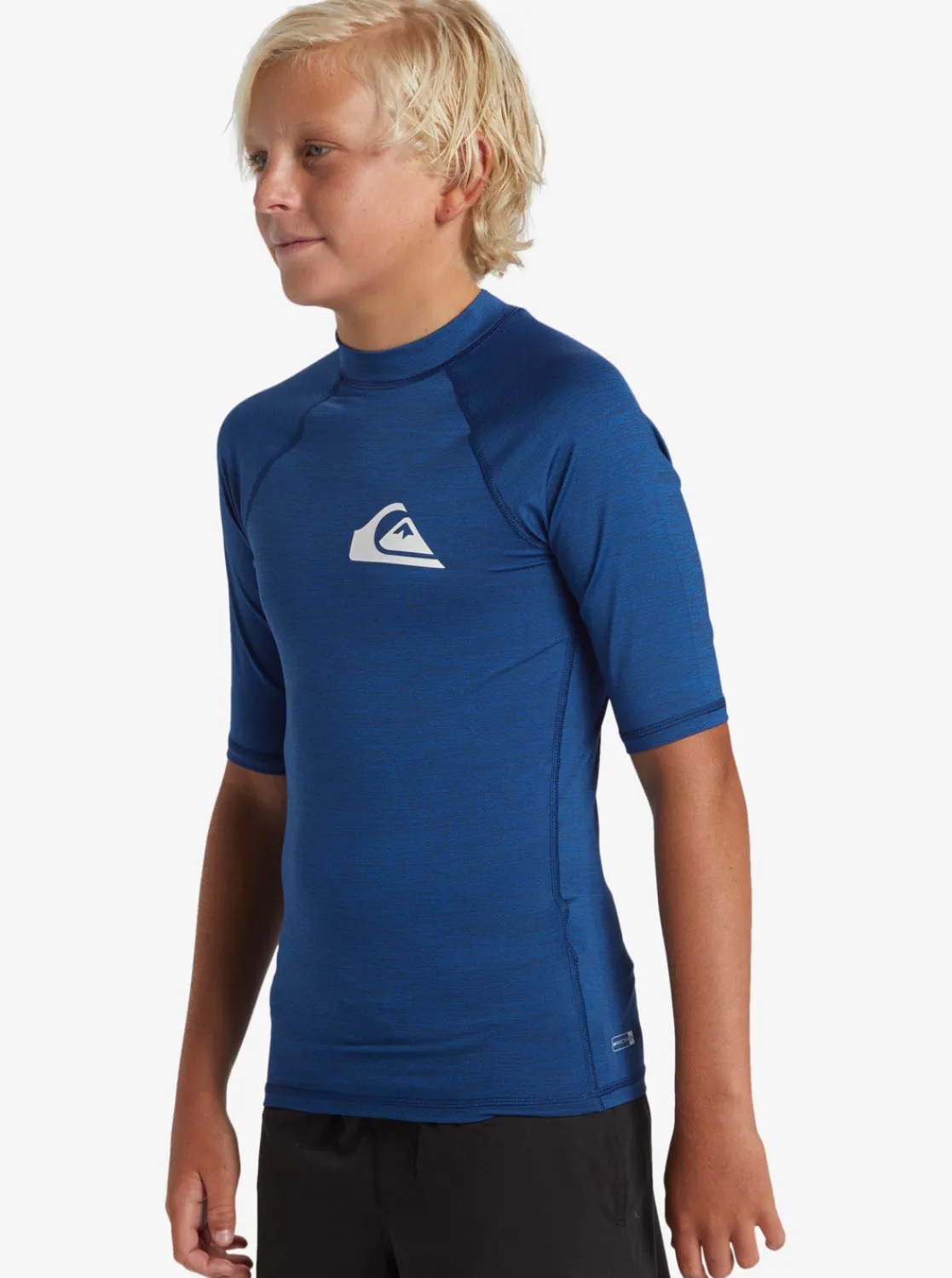 Quiksilver Rashguards>Boys 8-16 Everyday UPF 50 Short Sleeve Rashguard MONACOBLUEHEATHER