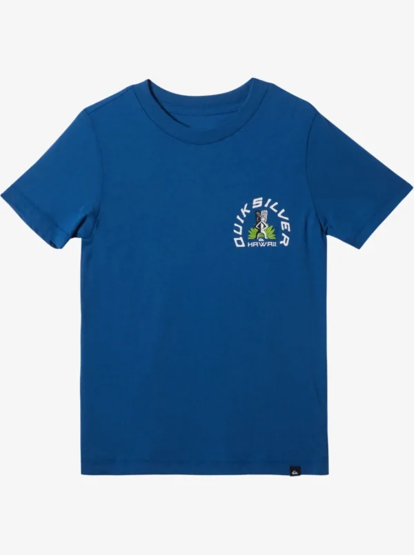 Quiksilver Tees>Boys 2-7 Hawaii Tiki Tom T-Shirt ROYALBLUE