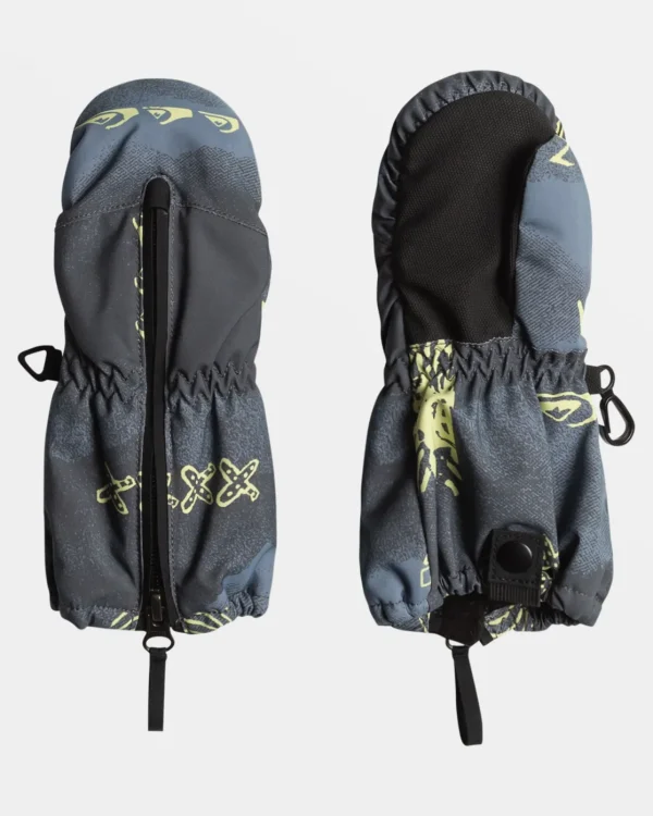 Quiksilver Accessories>Boys 2-7 Indie Snow Mittens SHADOWCHECKSFLINTSTONE