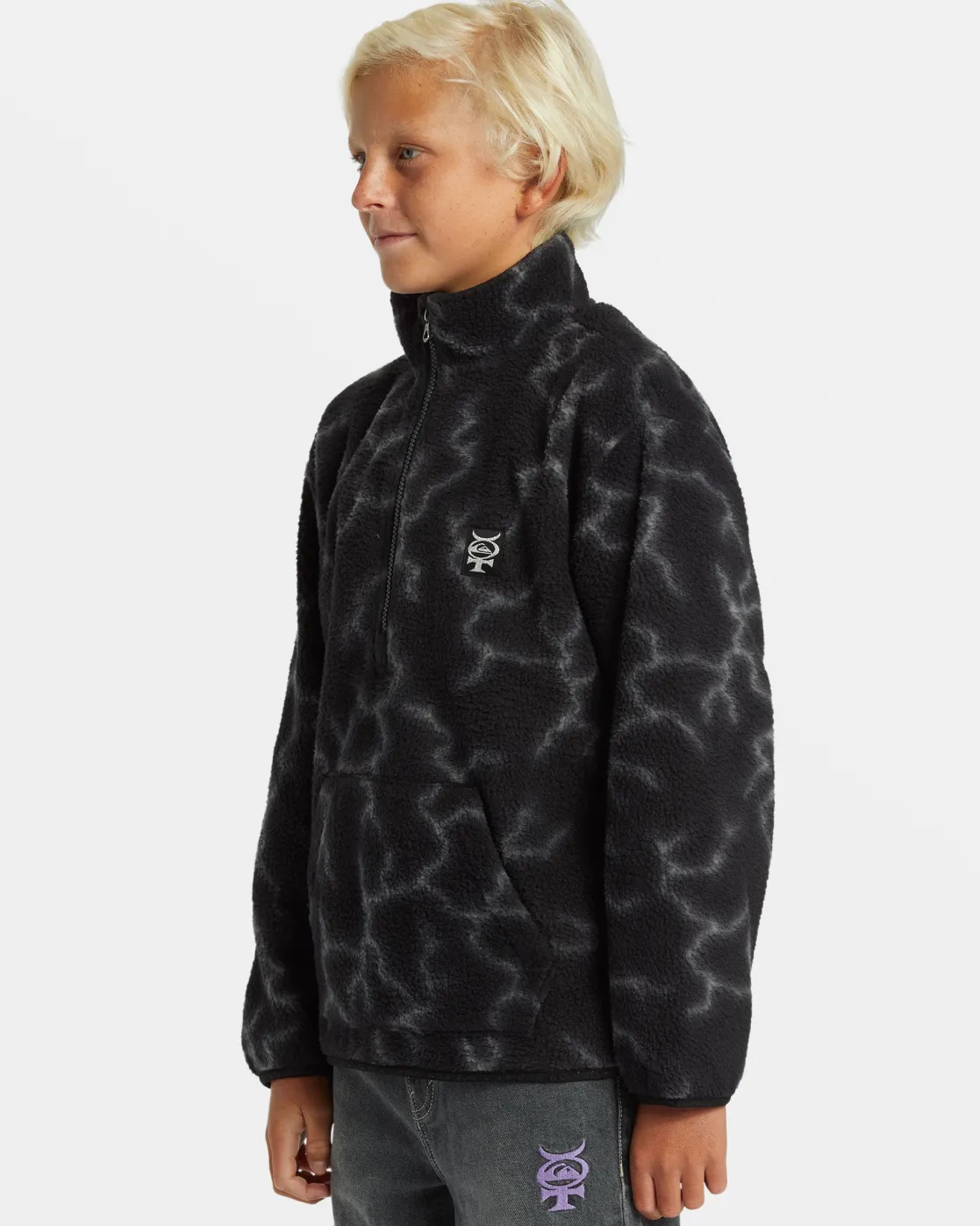 Quiksilver Sweatshirts & Hoodies | Boys Gifts>Boys 8-16 Mercury Sherpa MERCURYSHERPABLACKYOUTH
