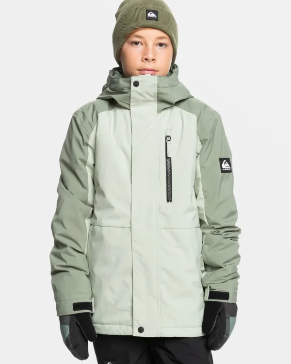 Quiksilver Snow Jackets>Boys 8-16 Mission Block Technical Snow Jacket DESERTSAGE