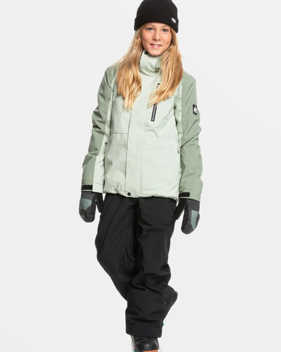 Quiksilver Snow Jackets>Boys 8-16 Mission Block Technical Snow Jacket DESERTSAGE