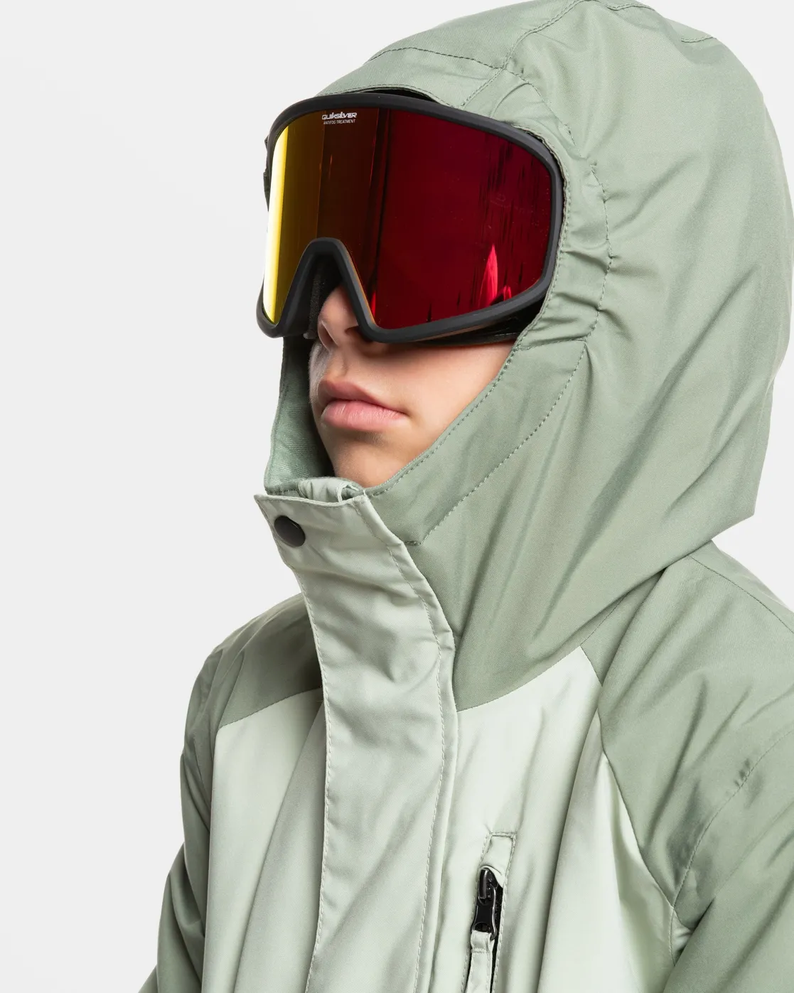 Quiksilver Snow Jackets>Boys 8-16 Mission Block Technical Snow Jacket DESERTSAGE