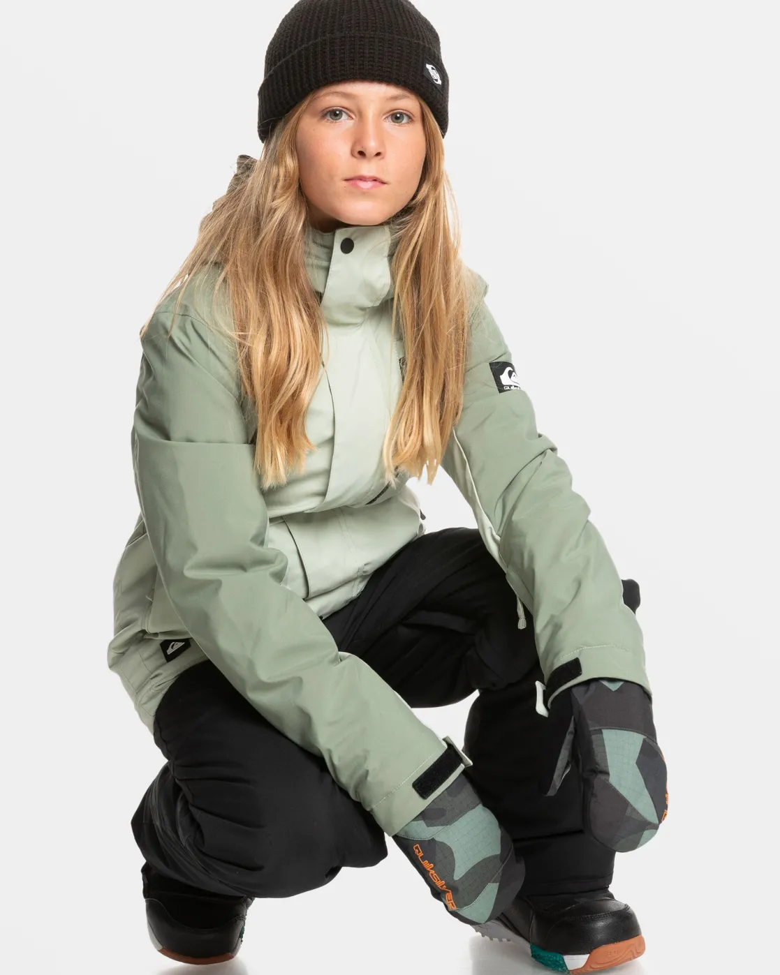 Quiksilver Snow Jackets>Boys 8-16 Mission Block Technical Snow Jacket DESERTSAGE