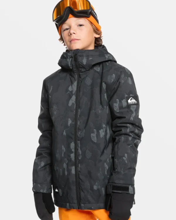 Quiksilver Snow Jackets>Boys 8-16 Mission Snow Jacket NATUREZOOMDARKSHADOW