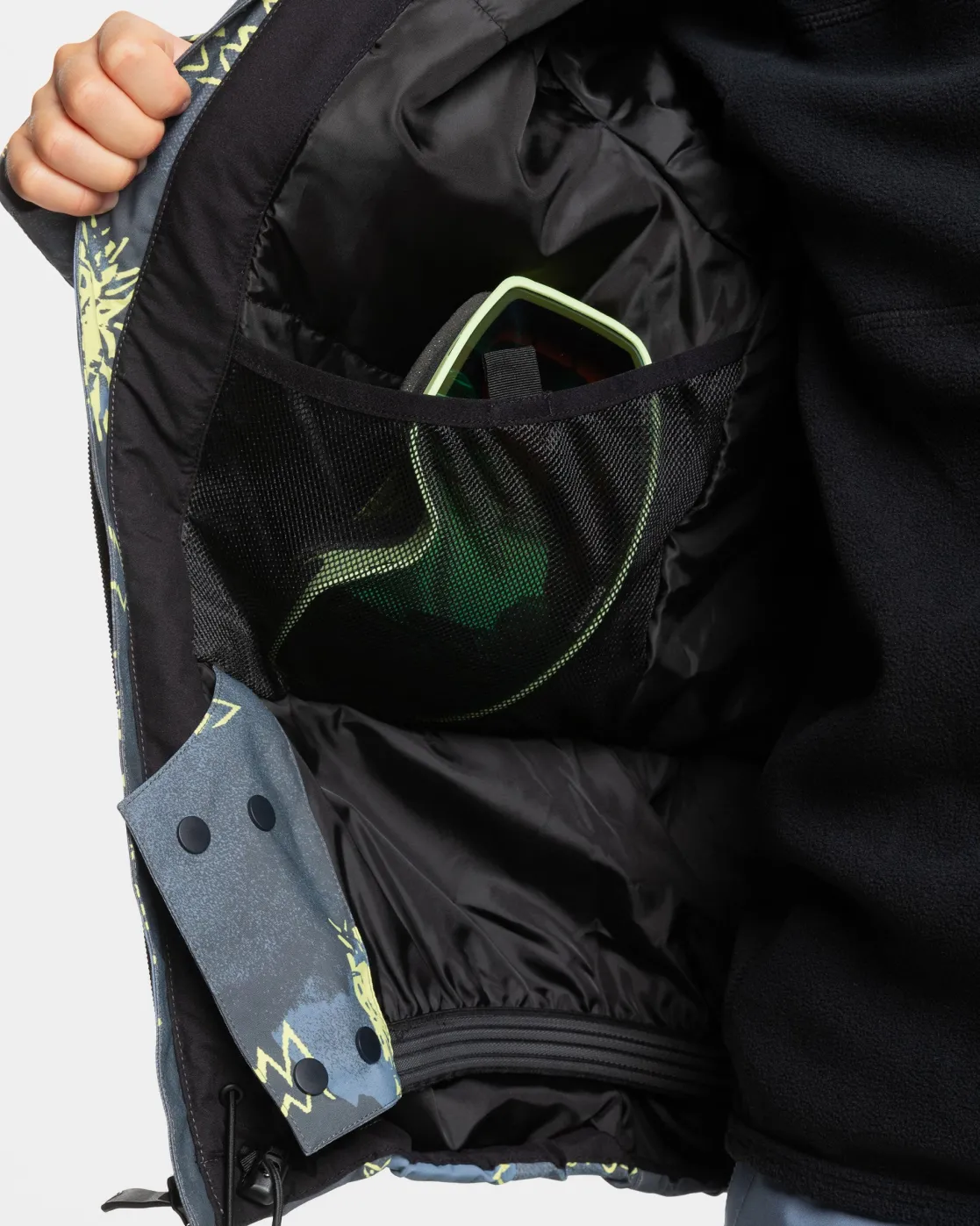 Quiksilver Snow Jackets>Boys 8-16 Mission Snow Jacket SHADOWCHECKSFLINTSTONE