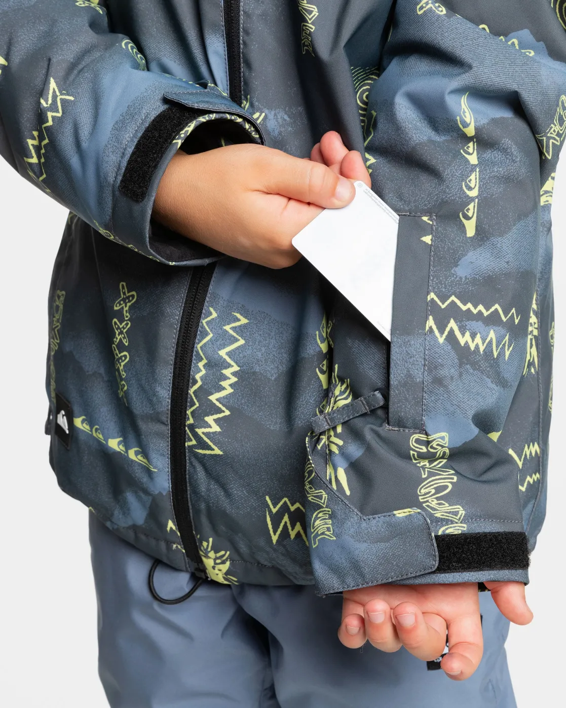 Quiksilver Snow Jackets>Boys 8-16 Mission Snow Jacket SHADOWCHECKSFLINTSTONE