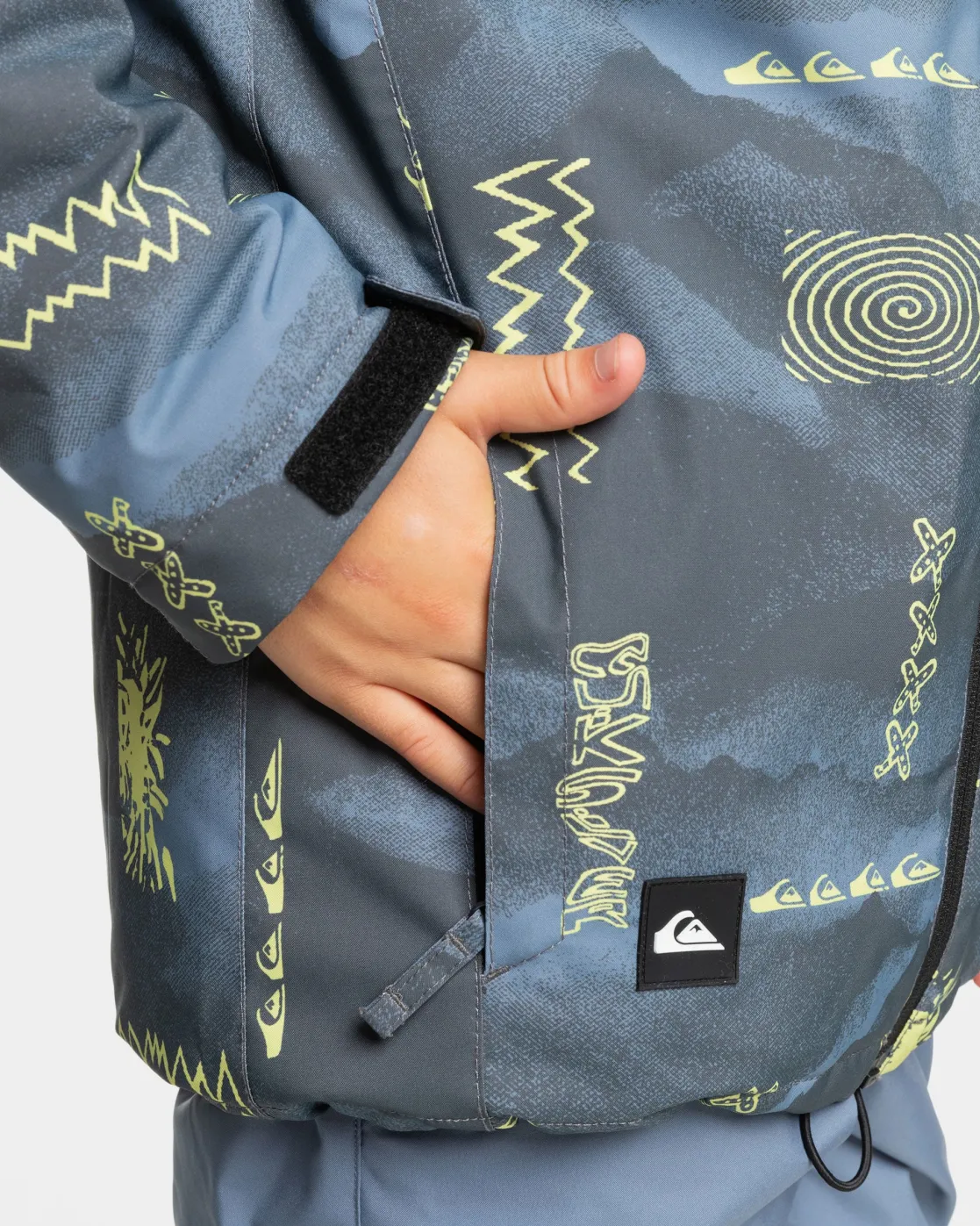 Quiksilver Snow Jackets>Boys 8-16 Mission Snow Jacket SHADOWCHECKSFLINTSTONE