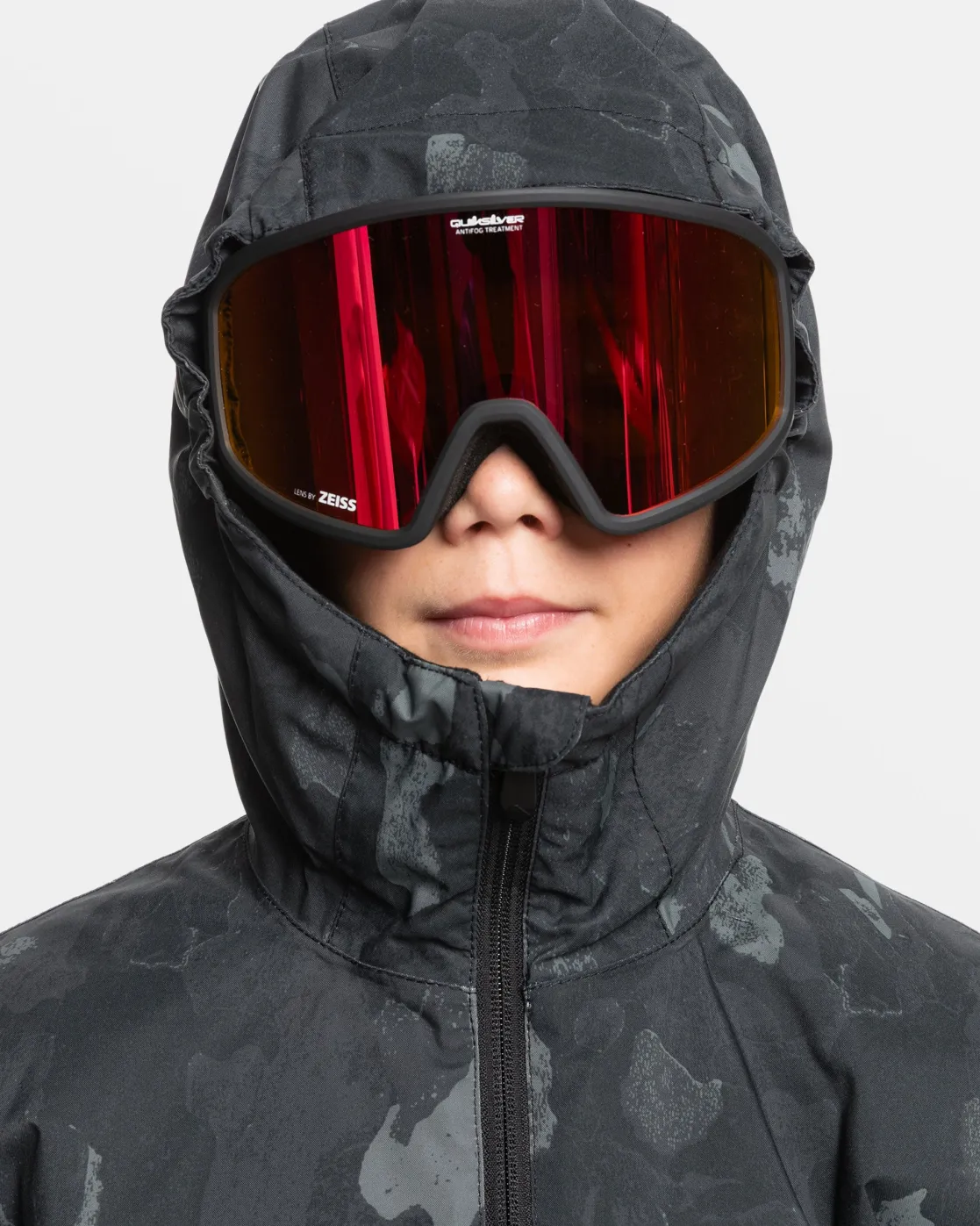 Quiksilver Snow Jackets>Boys 8-16 Mission Snow Jacket NATUREZOOMDARKSHADOW