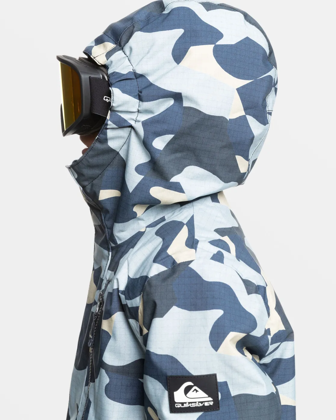 Quiksilver Snow Jackets>Boys 8-16 Mission Snow Jacket PUZZLECAMOICEFLOW