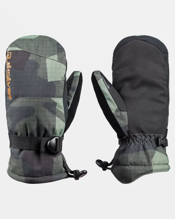Quiksilver Accessories>Boys 8-16 Mission Snow Mittens PUZZLECAMOSEASPRAY